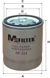 Фільтр палива MFILTER DF 324